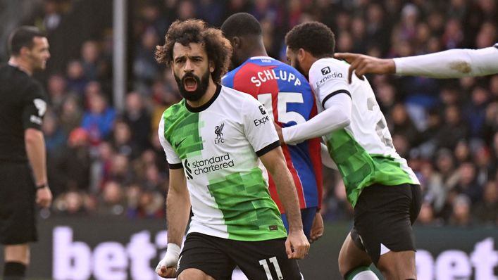 Mohamed Salah scored his 200th Liverpool goal at Crystal Palace