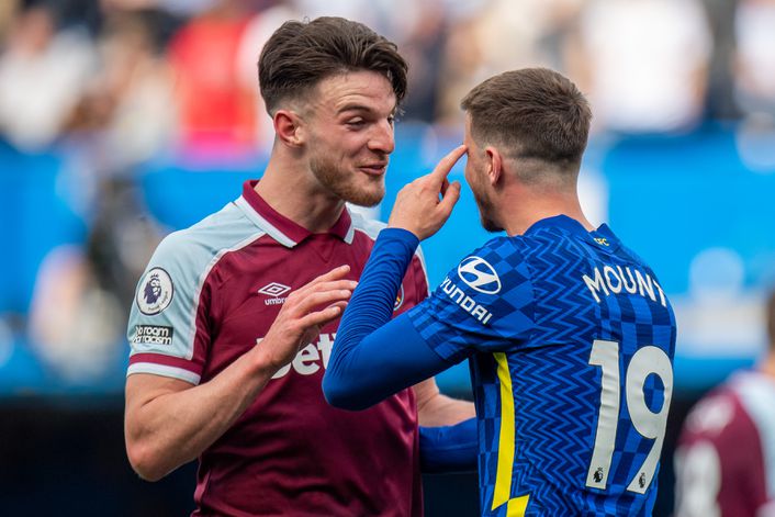 Declan Rice will come up against boyhood club Chelsea on Saturday