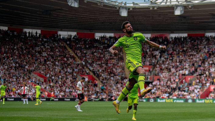 Manchester United midfielder Bruno Fernandes scored the winner against Southampton last August