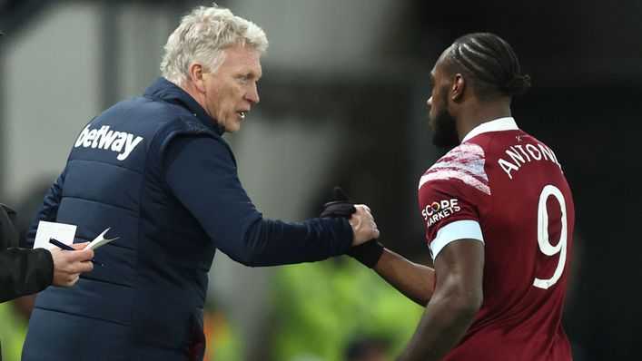 West Ham boss David Moyes has praised forward Michail Antonio