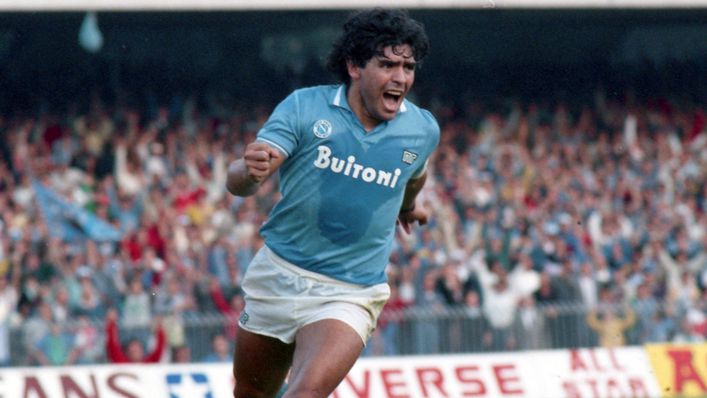 Diego Maradona was a talismanic figure in Napoli's two Serie A title wins