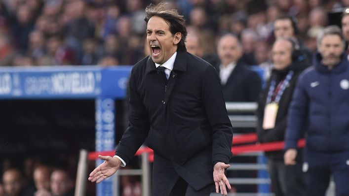 Simone Inzaghi may be under increasing pressure with Inter Milan having gone six games without a win