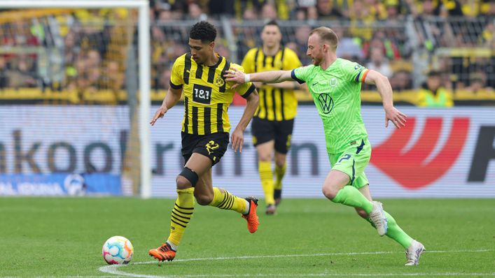 Jude Bellingham scored two of Borussia Dortmund's six goals against Wolfsburg last time out