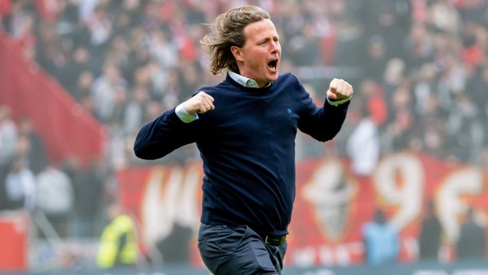 Head coach Bo Henriksen is hoping to guide Mainz to Bundesliga survival.
