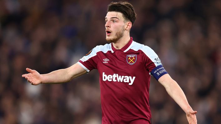 Declan Rice missed out on a spot in the PFA Team of the Year