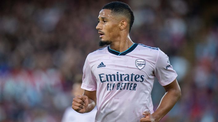 William Saliba was named man of the match as Arsenal beat Crystal Palace on the Premier League's opening night