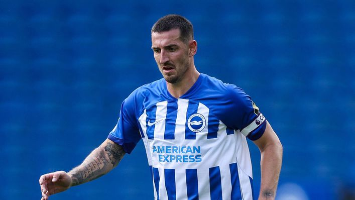 Lewis Dunk  is one of a number of experienced players currently sidelined for Brighton