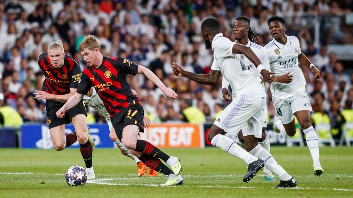 Kevin De Bruyne scored an outstanding goal in Tuesday night's Champions League semi-final against Real Madrid