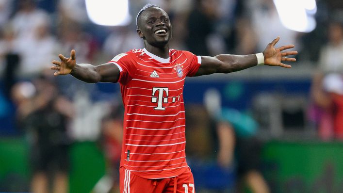 Bayern Munich forward Sadio Mane was on target against Eintracht Frankfurt  on his Bundesliga debut