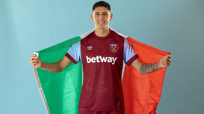 Edson Alvarez is one of two new additions to West Ham's midfield