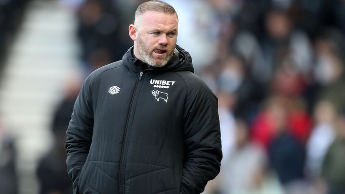Wayne Rooney took charge of Derby after retiring from playing