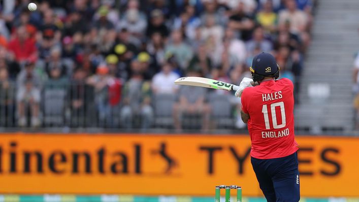 Alex Hales top scored for England during Sunday's first T20 international against Australia