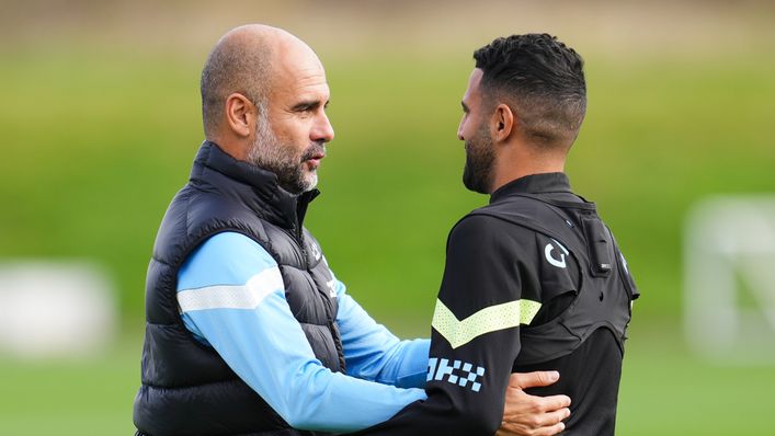 Pep Guardiola has talked up Riyad Mahrez in the past week