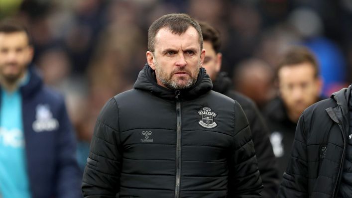 Nathan Jones is seeking his first Premier League win with Southampton