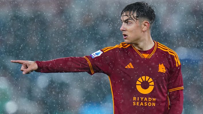 Roma star Paulo Dybala has eight goals and six assists in all competitions this season