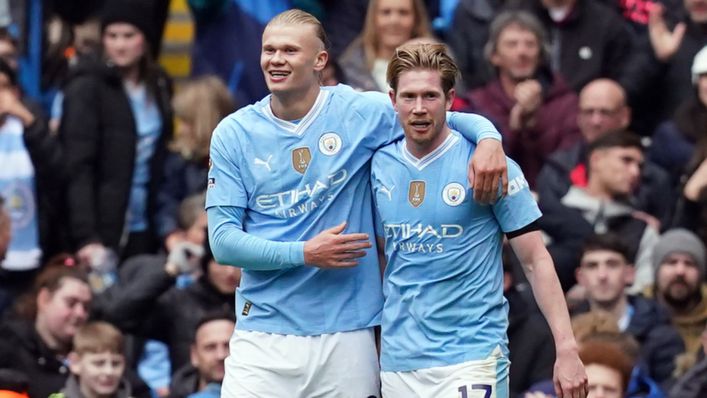Erling Haaland and Kevin De Bruyne inspired Manchester City's win over Everton