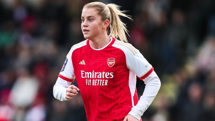 Arsenal striker Alessia Russo is set to play against former club Manchester United