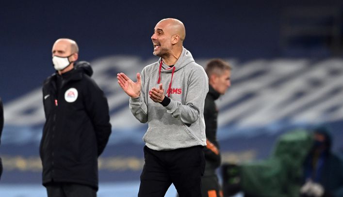 Pep Guardiola's Machester City face Fulham