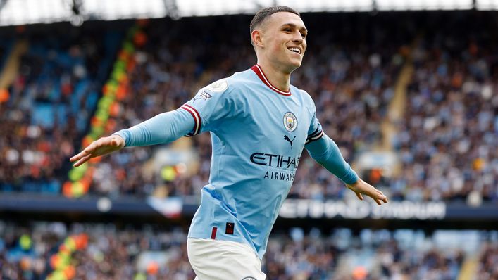 Phil Foden scored a hat-trick against Manchester United last October