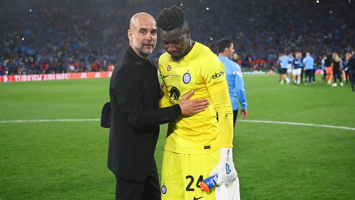 Andre Onana was praised by Pep Guardiola after the Champions League final