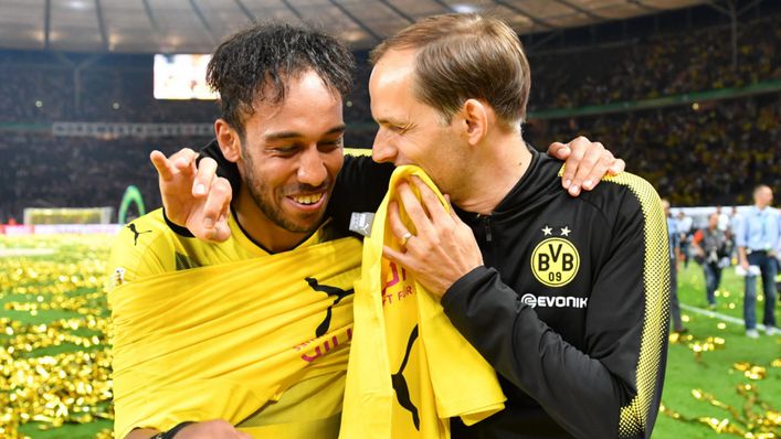 Pierre-Emerick Aubameyang previously played under Thomas Tuchel at Borussia Dortmund