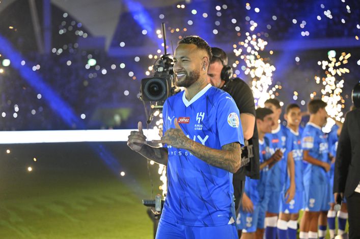 Neymar was presented to thousands of Al-Hilal fans last month