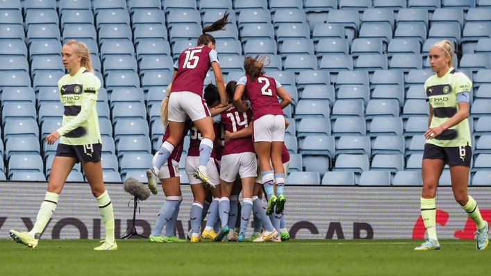 Aston Villa stunned Manchester City with a 4-3 win in their opening game of the Women's Super League season