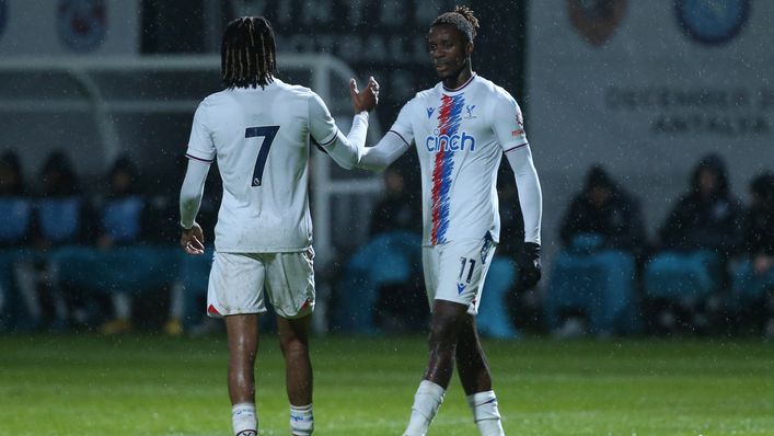 Wilfried Zaha was on target in Crystal Palace's defeat to Napoli
