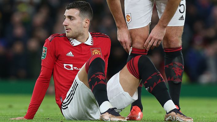 Diogo Dalot is struggling with a hamstring issue