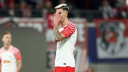Benjamin Sesko could not hide his frustration with RB Leipzig's loss to Real Madrid