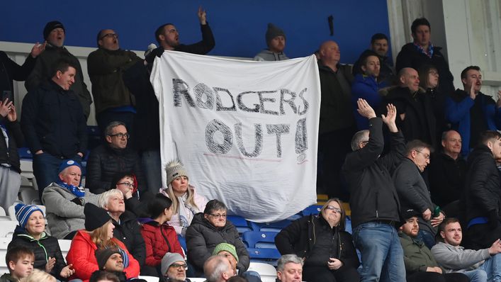 Leicester fans have turned on manager Brendan Rodgers