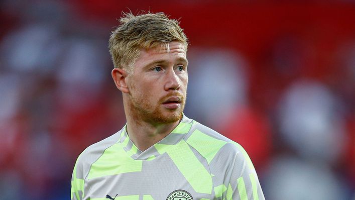 Kevin De Bruyne is expected to return to City's starting XI on Tuesday