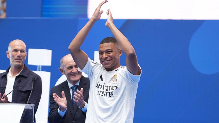 Kylian Mbappe is set to make his Real Madrid debut in the Super Cup clash with Atalanta in Warsaw.