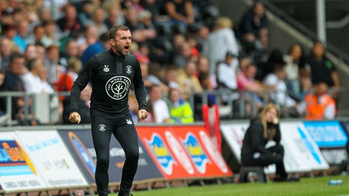 Luton Town boss Nathan Jones will hope his side can end their wait for a win at home on Wednesday