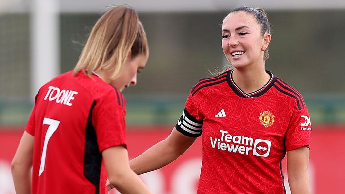 Ella Toone and Katie Zelem returned for Manchester United after a break following the World Cup