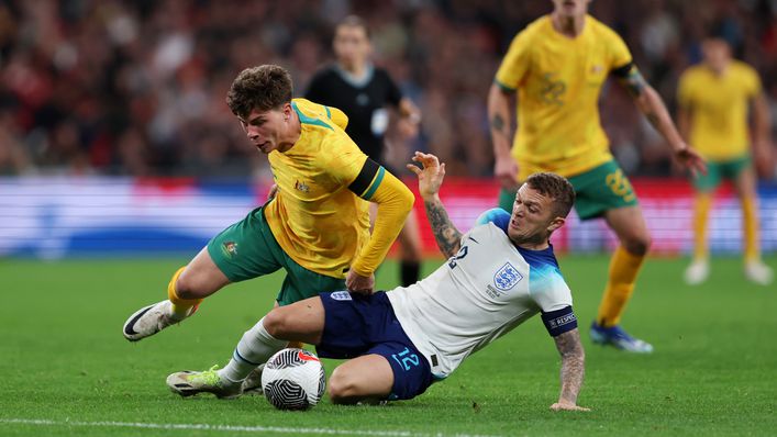 Tackles were flying in across the pitch in England's win over Australia