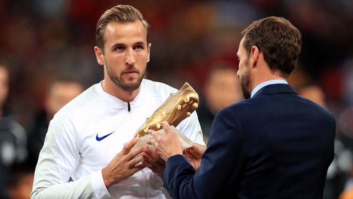 Harry Kane finished as the top goalscorer in Russia in 2018 and is favourite to win the Golden Boot again