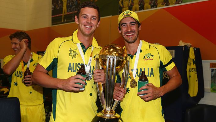 Josh Hazlewood and Mitchell Starc helped Australia win the Cricket World Cup in 2015