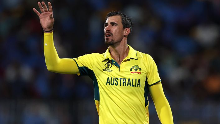 Mitchell Starc has taken 59 wickets in Cricket World Cup matches