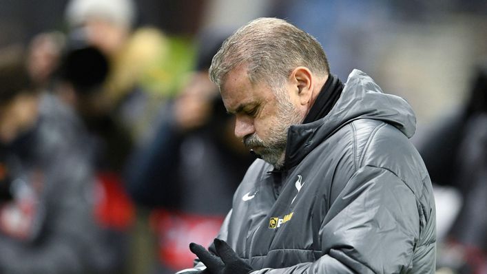 Ange Postecoglou cut a frustrated figure in Spurs' draw against Rangers on Thursday.