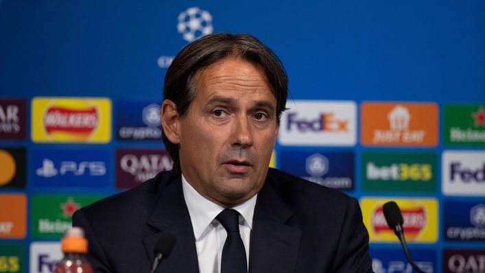 Simone Inzaghi takes champions Inter Milan to face Lazio on Monday night.