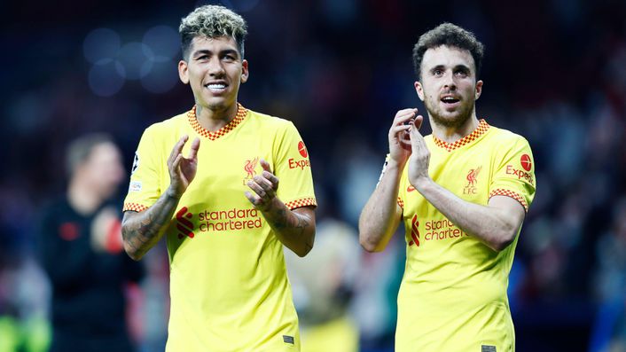 Roberto Firmino and Diogo Jota will be tasked with scoring Liverpool’s goals in the coming weeks
