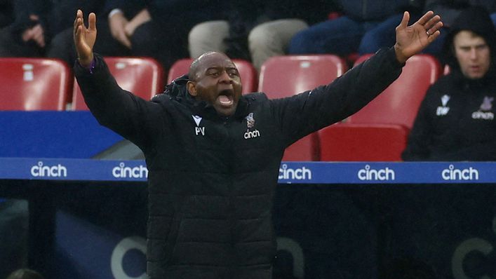 Patrick Vieira is looking to end Crystal Palace's 11-game losing run against Chelsea