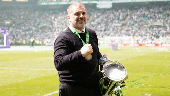 Ange Postecoglou won the Scottish Premiership in his first season at Celtic in 2021-22