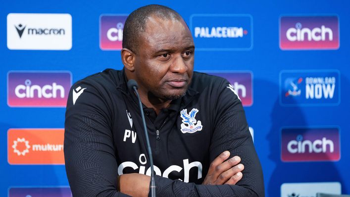 Patrick Vieira has some selection issues ahead of Wednesday's clash