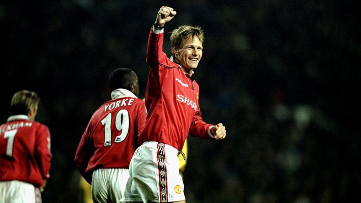 Teddy Sheringham won three Premier League titles after leaving Tottenham for Manchester United