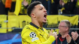 Jadon Sancho scored his second goal for Borussia Dortmund since rejoining