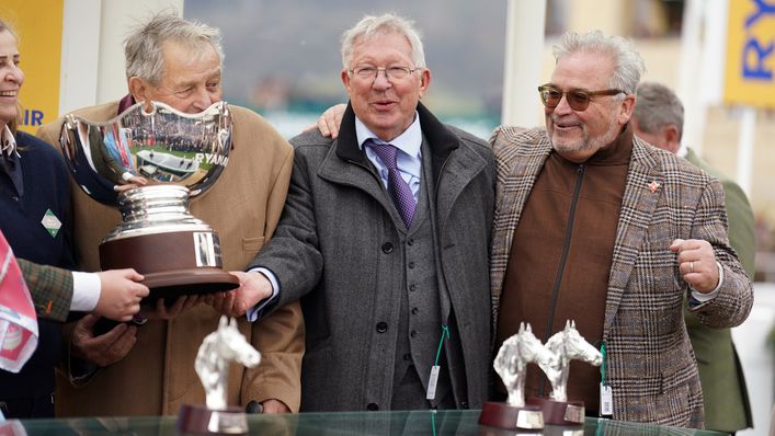 Alex Ferguson was in the winners' enclosure on day three of Cheltenham