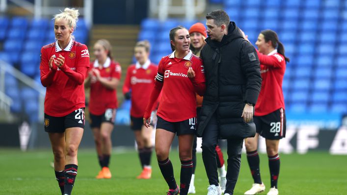 Marc Skinner's Manchester United are still top of the Women's Super League