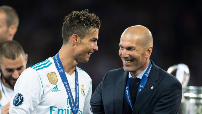 Zinedine Zidane labelled Cristiano Ronaldo as Real Madrid's greatest ever player